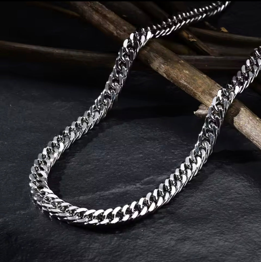 Stainless Steel Miami Cuban Chain Necklace