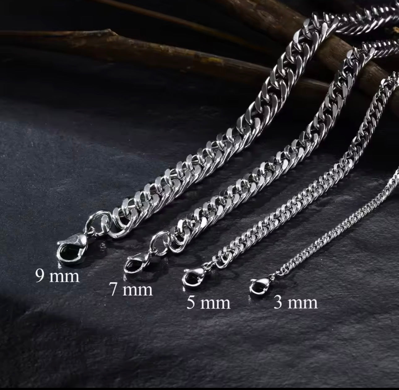 Stainless Steel Miami Cuban Chain Necklace