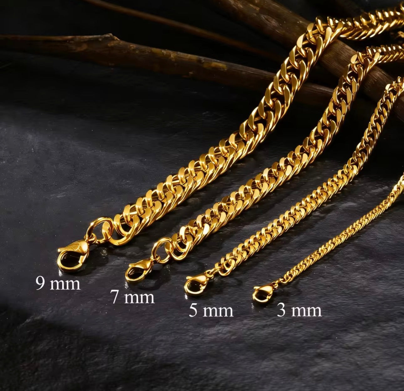 Stainless Steel Miami Cuban Chain Necklace